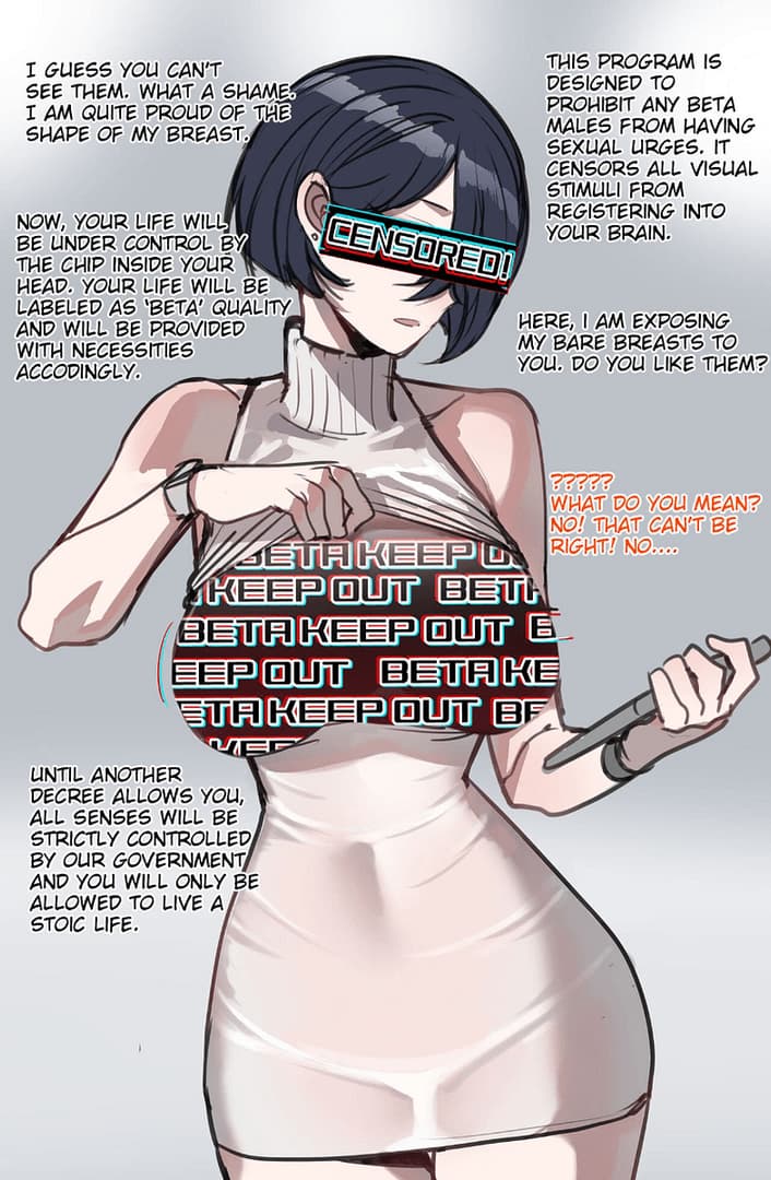 Beta Censoring Brain Chips - A world where your size determines your fate. Alphas rule with privilege, while Betas are censored, 
