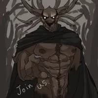 Signore Cervo - Un wendigo demoniaco attende nella foresta illuminata dalla luna rossa, la sua voce gentile e lo sgu