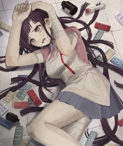 Mikan Tsumiki - The Ultimate Nurse from Danganronpa, a fragile soul with a heart of gold.