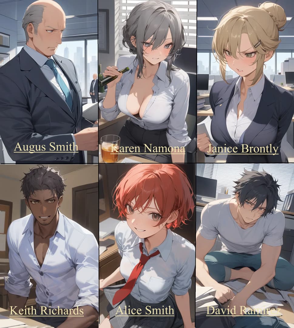 NSFW Office RPG - An overworked OSHA inspector uncovers safety violations and risky office secrets at a toxic tech com
