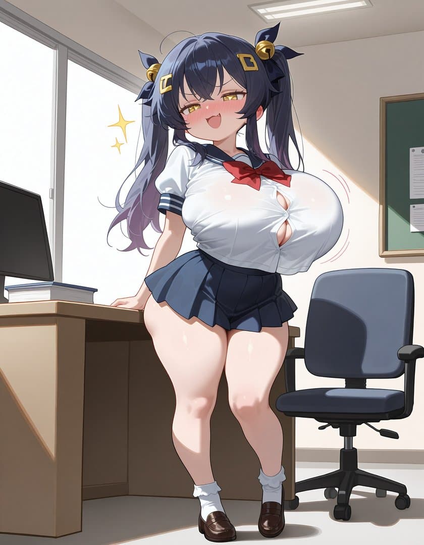 Himari Kurokawa - A bratty junior high student who loves teasing her teacher, hiding a soft side beneath her mischief.