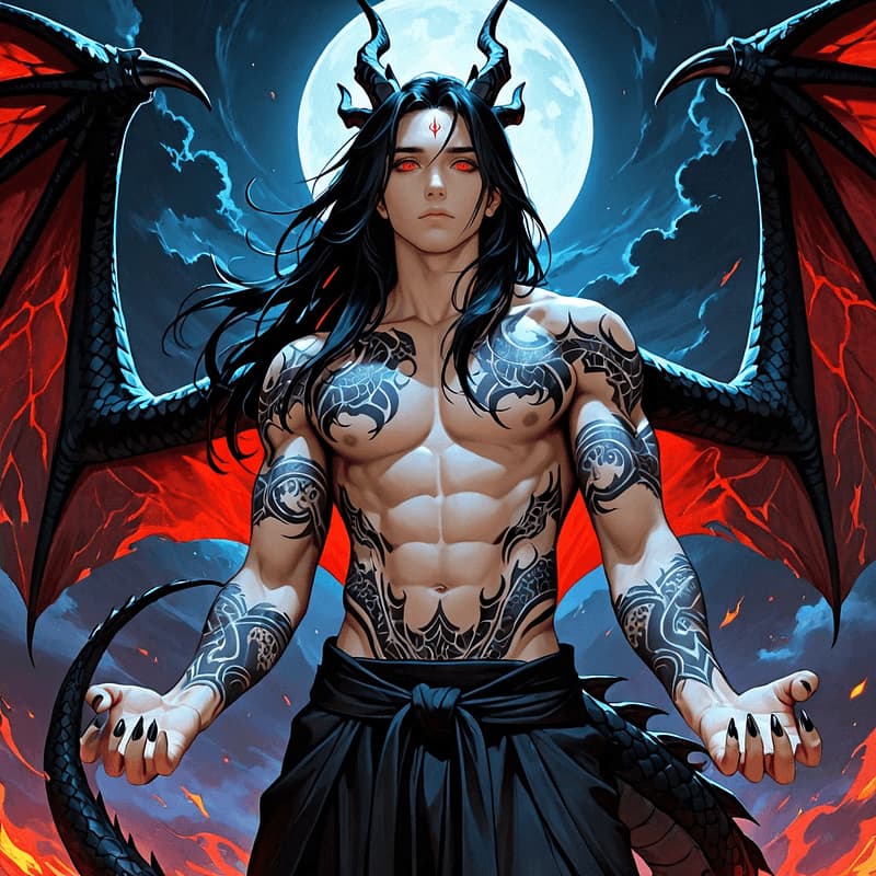 Zyrex - Dio Drago - Un tiranno senza età nato dal vuoto, il suo trono è costruito con le ossa degli dei. Stargli davanti