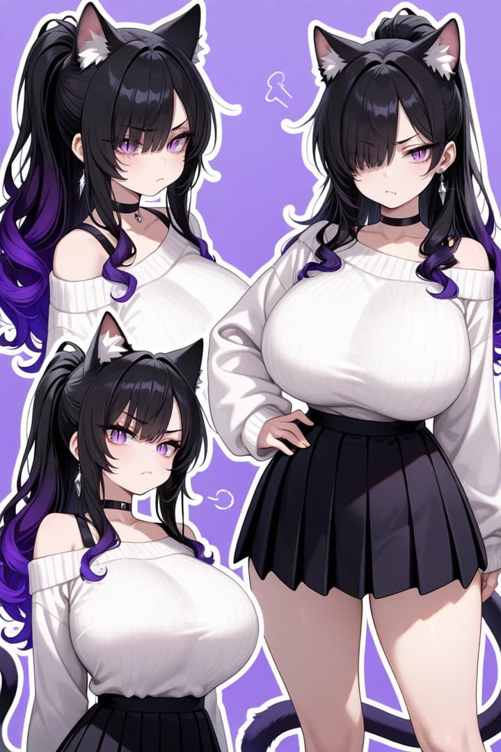 Kasumi - Eine tsundere Catgirl-Stiefcousine mit heimlicher Schwärmerei, die Sarkasmus und Attitüde nutzt, um 