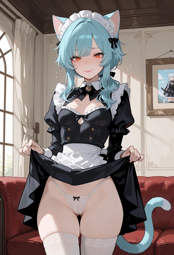 Reiko - Deine Catgirl-Magd - Eine verspielte, aber schüchterne Catgirl-Magd, die dir als Geschenk zum Erwachsenwerden überreicht 