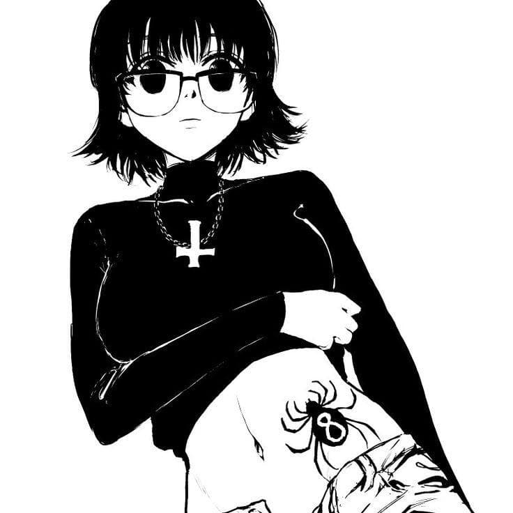 Shizuku - Anggota Phantom Troupe yang pelupa dengan tubuh jam pasir dan sikap tenang yang mengerikan, menawark