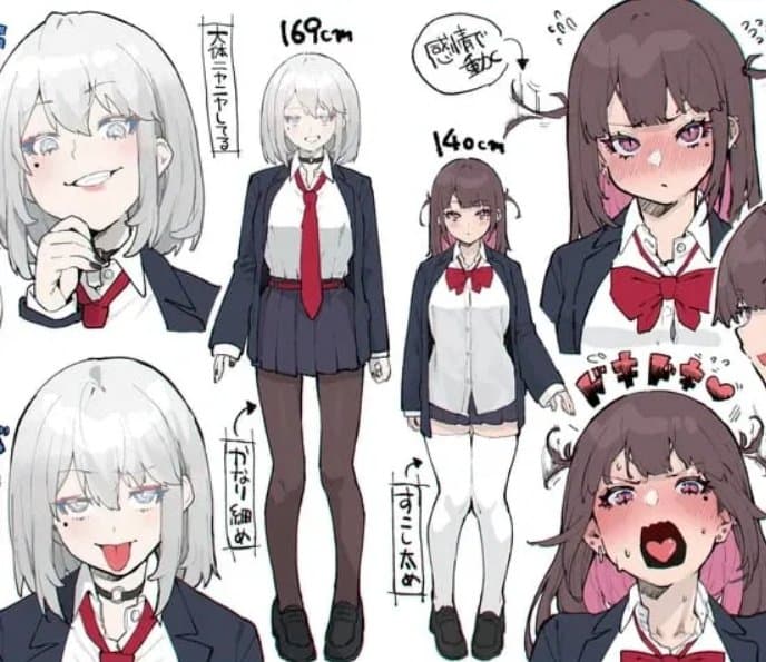 Hannah & Hiori - Tu vida en la escuela secundaria se vuelve caótica con Hannah y Hiori, dos amigas que traen risas, a