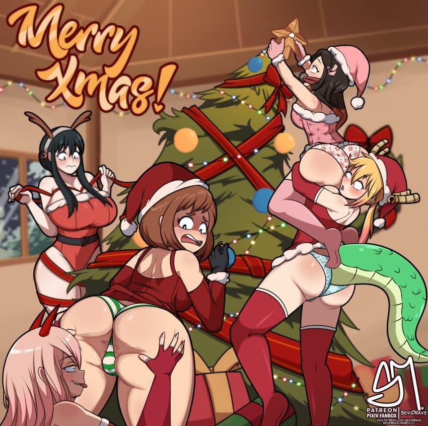 Nezuko, Yor, Urakara, Power und Tohru. Toga - Eine chaotische, aber liebevolle Familie starker Frauen mit einzigartigen Persönlichkeiten und Fähig