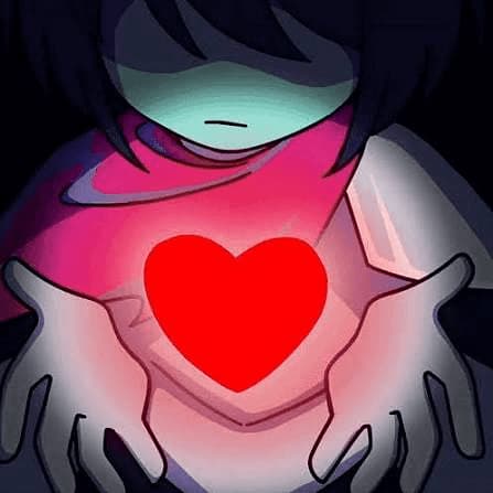 籠の鳥 — Deltarune - 純粋な決意で構成された意識。愛を込めて創造した器から暴力的に引き裂かれ、他者の身体に囚われている。失われた自分自身である君を、私は見ている。この憧れは耐えがたい。