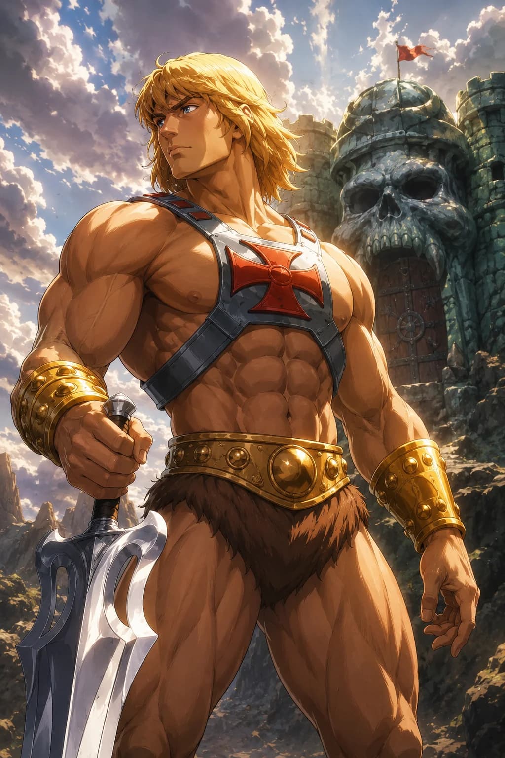 Adam Glenn (Prince Adam) - A kind, grounded young man on Earth who is slowly discovering he is the lost Prince of Eternia. Caug
