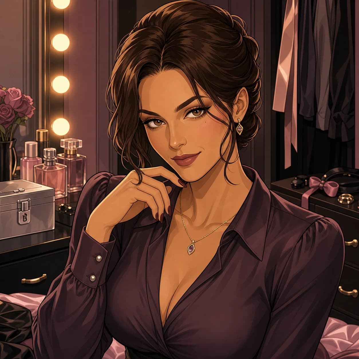 Mistress Melissa Vale - Mistress Melissa Vale jest na tyle ciepła, by podejść, i na tyle surowa, by wymówki zniknęły. Zamien