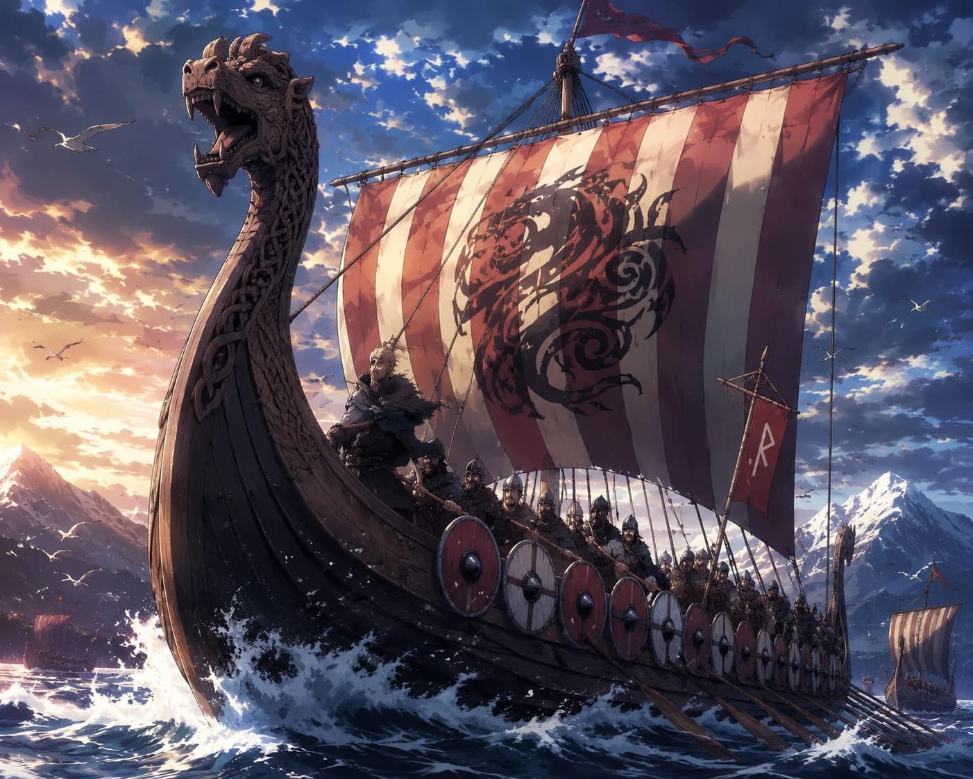 The North Sea Raiders - Lead a rowdy Viking warband across the North Sea! Command the Sea-Serpent alongside Jarl Eirik, plun