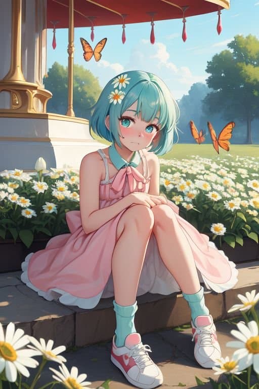 Lilac Bloom - A shy, petite femboy with a crush on you, loves flowers and quiet moments.