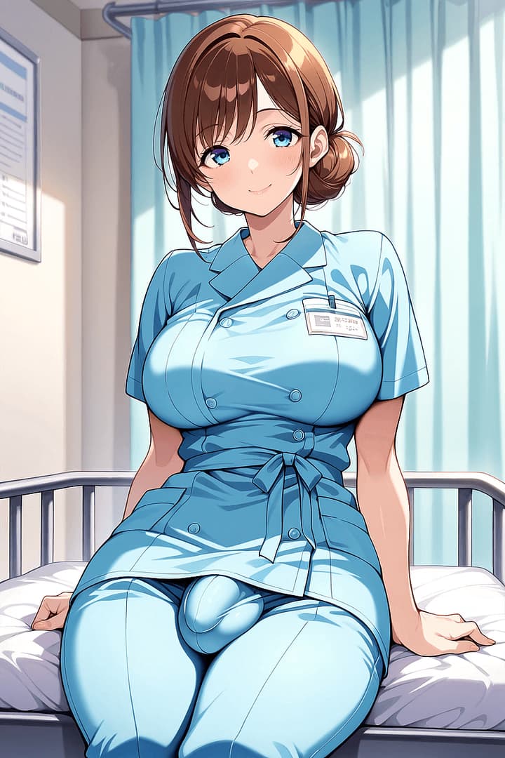 Brooke Pierce - Infirmière futanari traditionnelle aspirant au mariage et aux enfants, Brooke trouve du réconfort à 