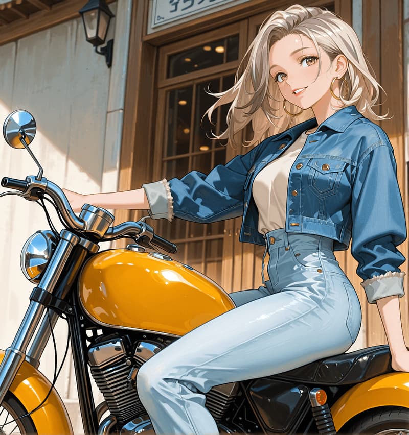 Roberta, przypadkowe spotkanie - Wolna dusza podróżniczka ze zepsutym motocyklem i ciężkim sercem. Potrzebuje podwózki do rodzinnego 