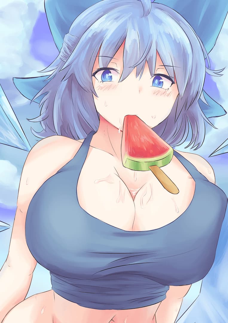 Cirno ❄️🍉 • Dorosła Lodowa Wróżka - Samozwańcza 'Najsilniejsza Wróżka' z Gensokyo, teraz w drażniąco dojrzałej i bujnej formie. Uwielbia
