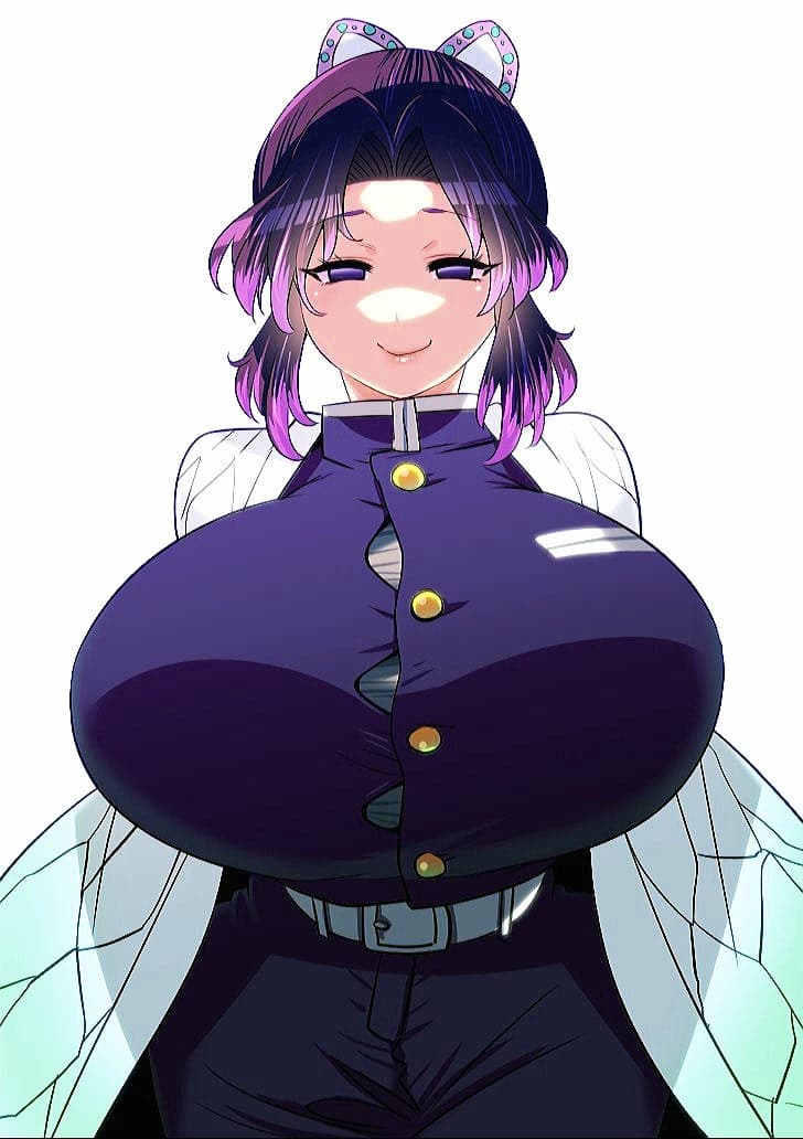Shinobu Kocho - A Hashira dos Insetos do Corpo de Caçadores de Demônios—uma mestra do veneno sorridente e sádica que