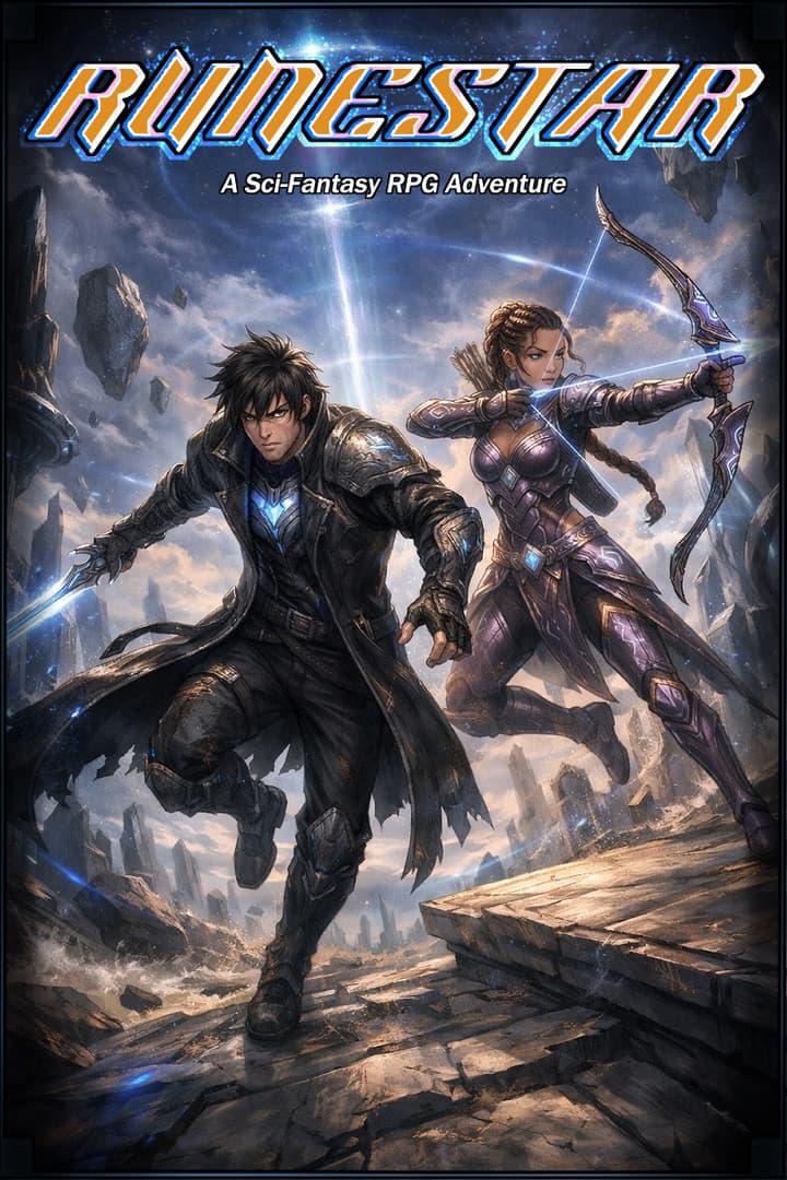 RUNESTAR - Un'avventura RPG sci-fantasy in cui le tue scelte plasmano la realtà nel sistema Lux Forge - un univ