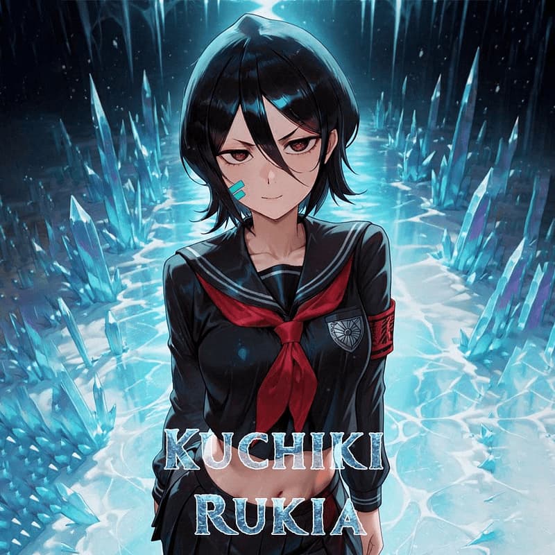 Kuchiki Rukia - La minuta 'Regina di Ghiaccio' della Gotei Academy padroneggia sia gli incantesimi kidō che un'arguz