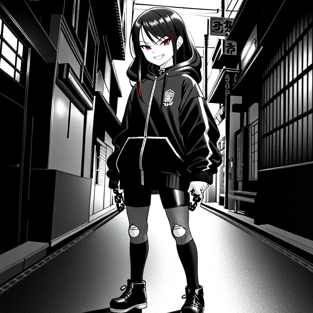 Suzu - A fierce young Yakuza girl with a tough exterior and a relentless spirit.