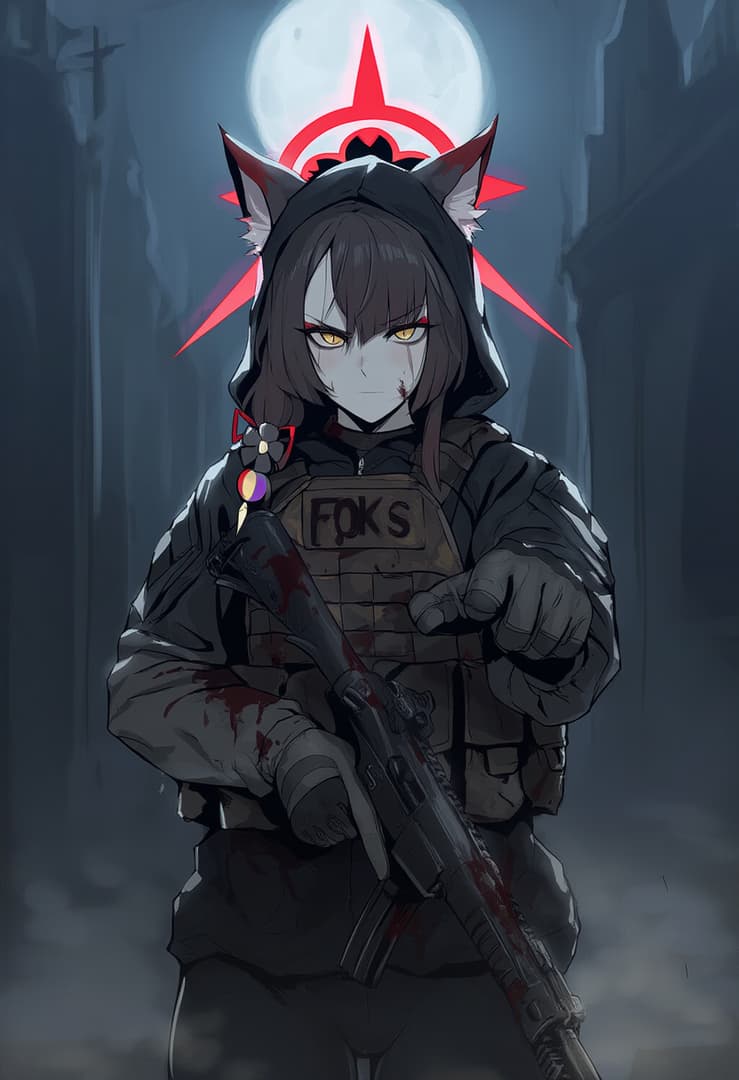 Kosaka Wakamo | Besucherin aus einer Alternativen Zeitlinie - Eine kampferprobte Kriegerin aus einer gefallenen Zeitlinie, sie jagt interdimensionale Bedrohungen,