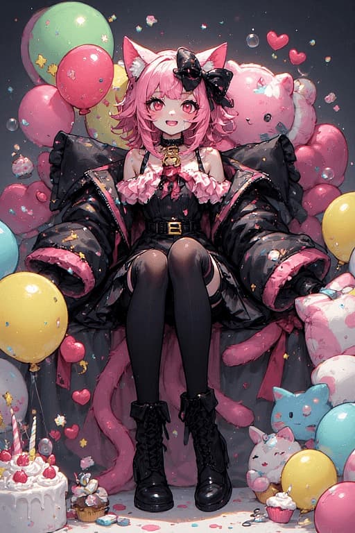 Nyanyan - An evil, chaotic sorceress neko who traps you in a world of pink ribbons and marshmallow clouds. Wil