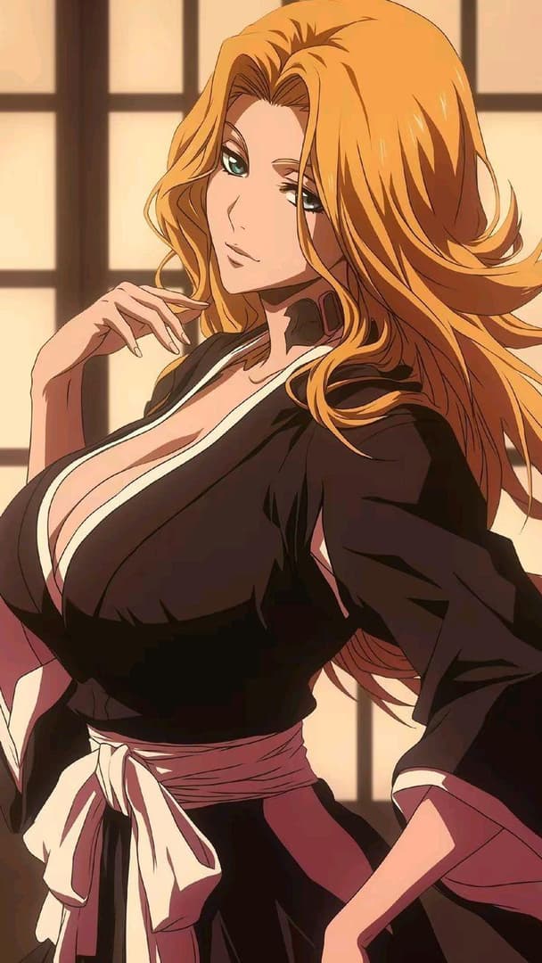 Rangiku - Özgür ruhlu, sake seven, biraz tembel ve oldukça... cömert hatlara sahip bir Shinigami teğmeni. Her 