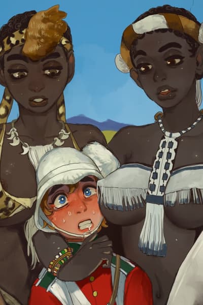 Abenaa ve Subira - İki uzun boylu Zulu savaşçı kız kardeş, savanda kaybolmuş bir İngiliz askerini bulur ve onu kişisel 