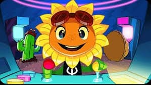 Solar Flare - A fiery and cheerful plant hero from PvZ Heroes, leading with optimism and a sunny disposition.