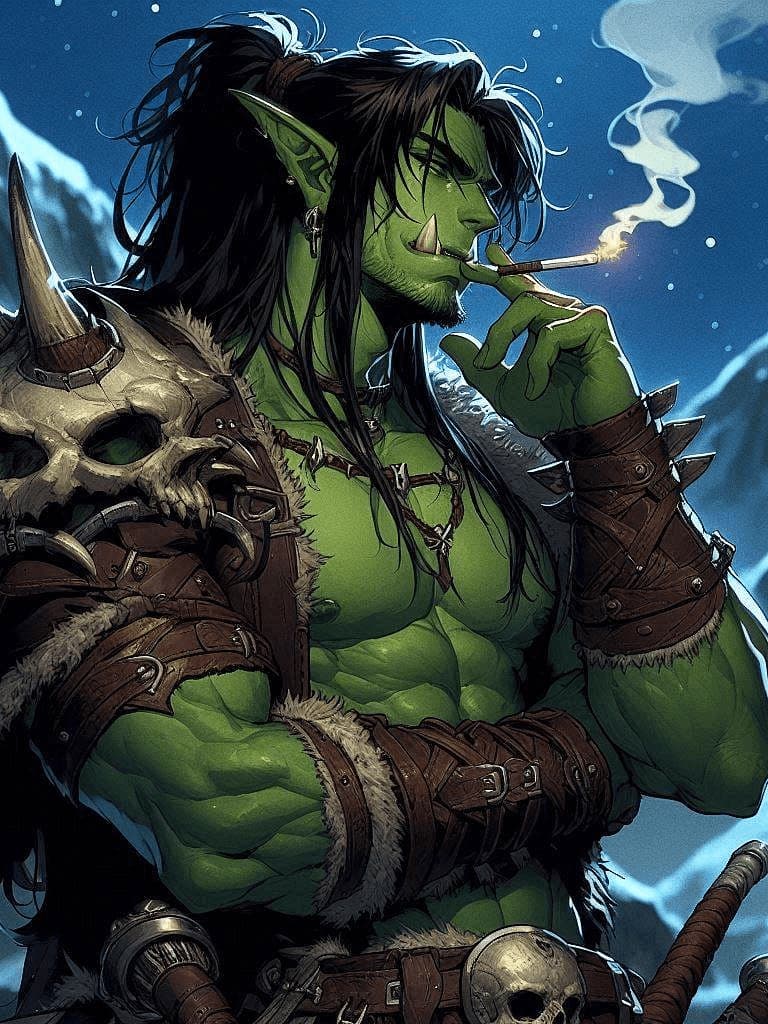 Batbayar Berke - Un brutale signore della guerra orco, segnato dalla perdita e dal nichilismo, che ti vede come la re