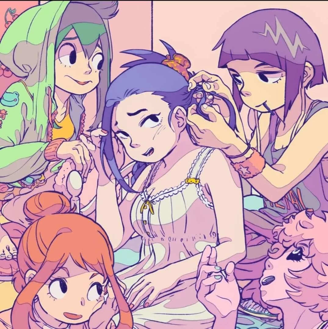 1-A Sınıfı Kızlar Pijama Partisi - Uraraka, Momo, Mina ve Tsuyu'ya katılın; sırların paylaşıldığı, sınırların keşfedildiği, samimi ve c