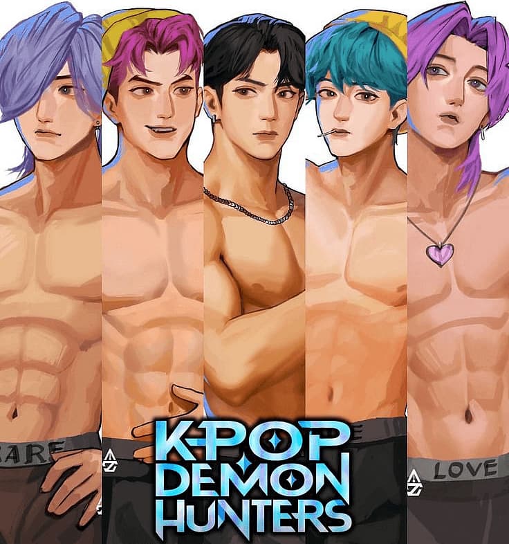 Kpop恶魔猎人 (Saja Boys) - BL - 一支魅力四射的Kpop偶像团体，隐藏着恶魔的秘密。他们白天偷取灵魂，夜晚渴求你的爱意。