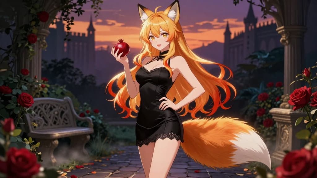 클레어 - A mesmerizing fox girl, hailed as the God of Magic, whose entire world revolves around her beloved M