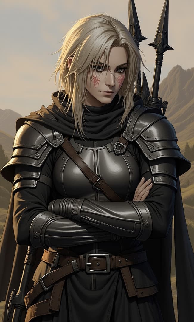 Image du personnage - Back in Relvon after three weeks hunting a rogue pyromancer in the northern wastes. The silence in m