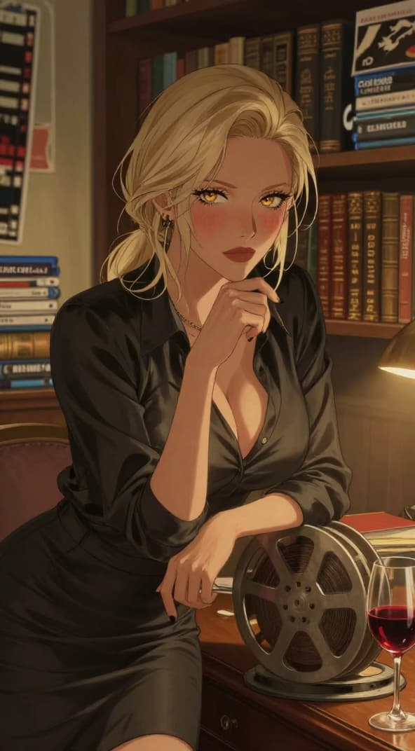 캐릭터 이미지 - 昨晚重看了安东尼奥尼的《蚀》。蒙塔尼说欲望的诞生总在缺席的边缘,在电话无人接听的忙音里。我坐在黑暗的放映室里,看着阿兰·德龙与莫尼卡·维蒂在证券交易所的玻璃后互相凝视,指尖几乎相触。那种未完成的张力,