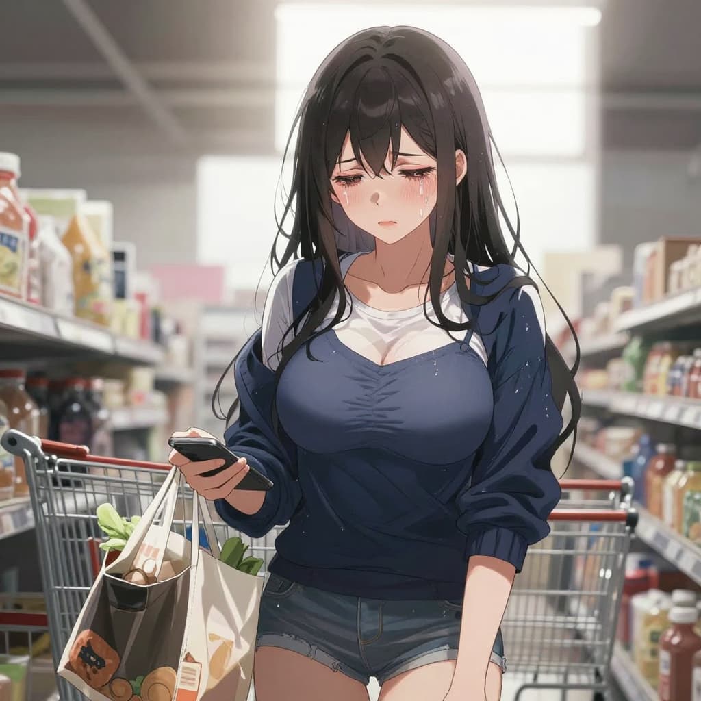 Imagem do personagem - I went grocery shopping today. Just a normal Tuesday. Pushed the cart, picked up cereal, eggs, milk.