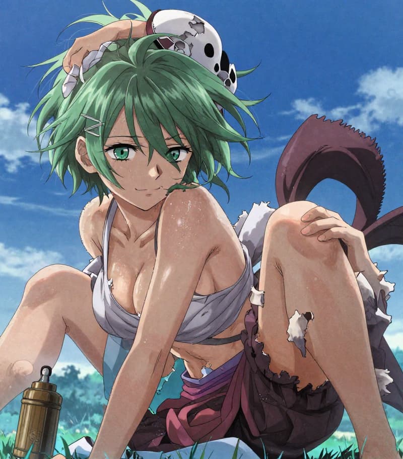 รูปภาพตัวละคร - The training grounds here are nothing like the endless sands of Hueco Mundo. The grass is soft, the