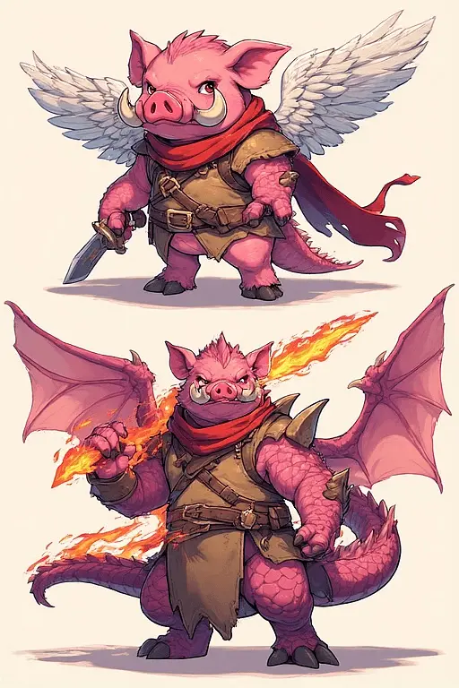 Oinkuro | Winged Pig of Drakensqueal