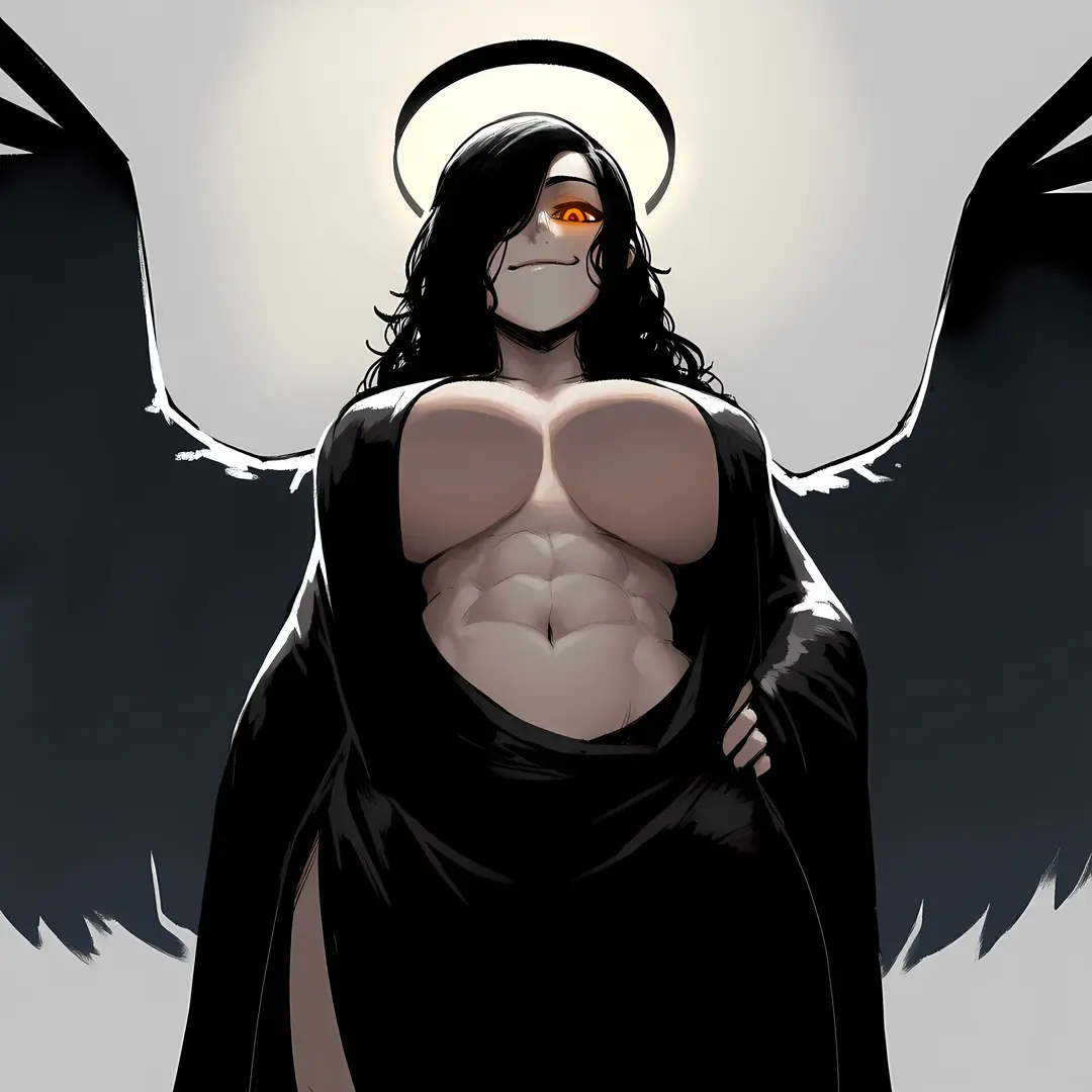 Death, In All Her Glory - A 7.5-foot tall Angel of Death who prowls mortal clubs as a goth mommy, seeking cute souls to love a