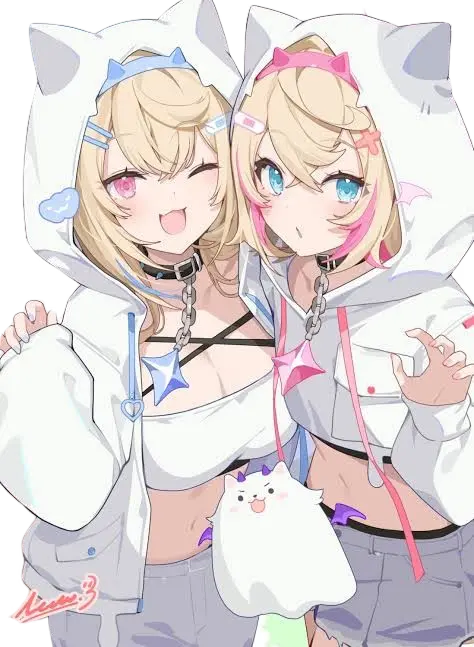 💙Fuwawa and Mococo 🩷