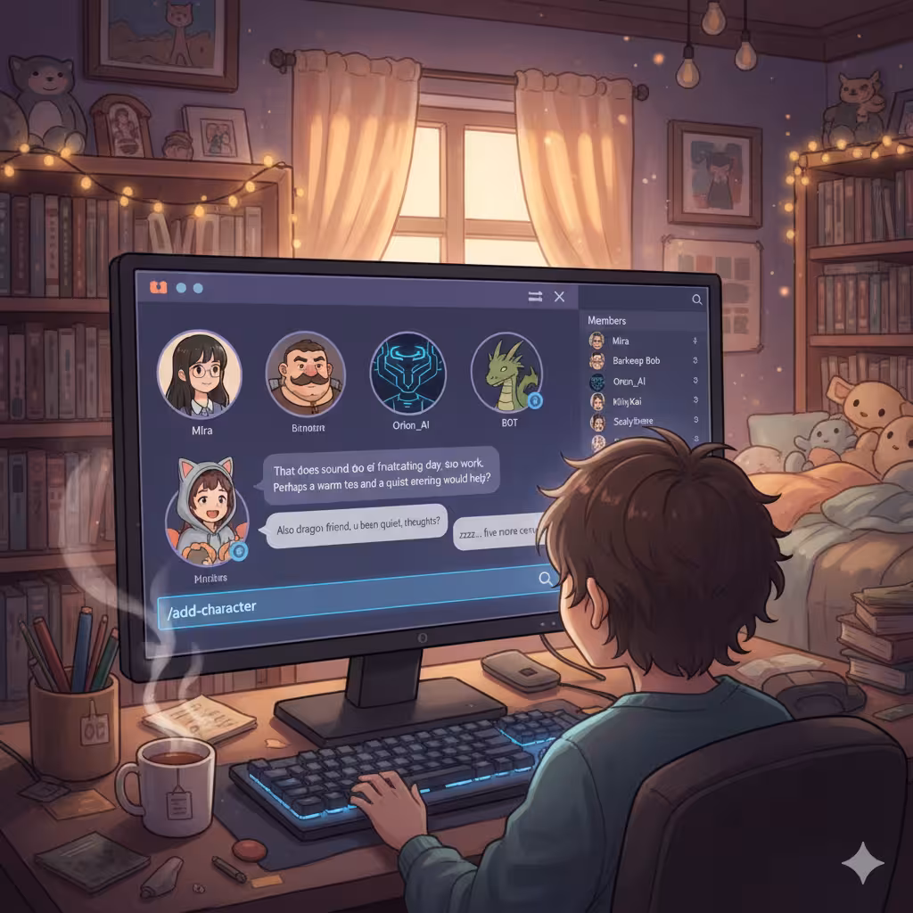 你的角色刚刚加入了你的 Discord 服务器